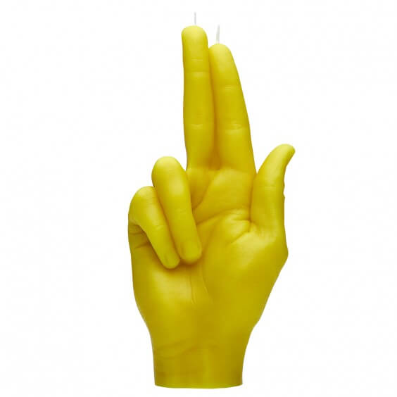 Gun Fingers candela Candle Hand - Agof Store