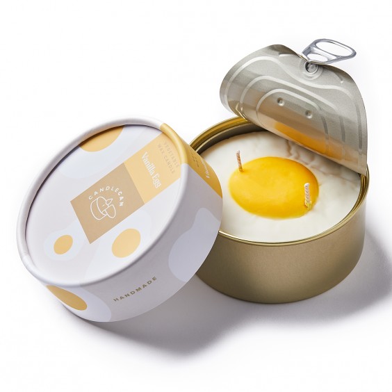 Vanilla Egg candela Candle Hand - Agof Store