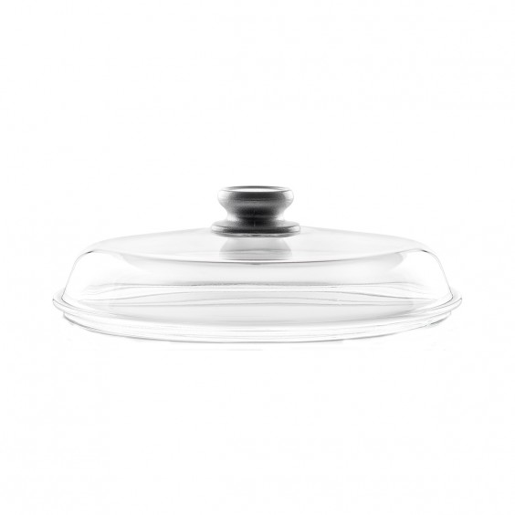 Risoli Risoli glass lid with silver knob - Agof Store