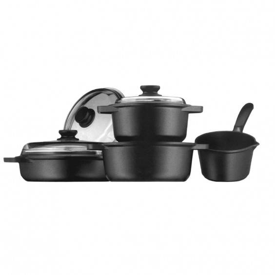 Risoli BLACKplus Induction cookware set - Agof Store