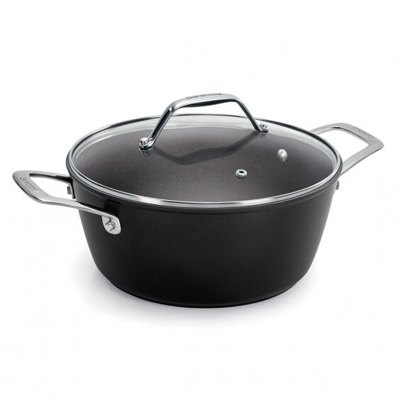 BARAZZONI Black Titan Casserole With Lid - Agof Store