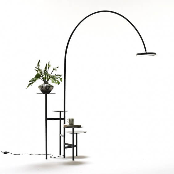 Ikebana ad arco lampada da terra Mogg - Agof Store