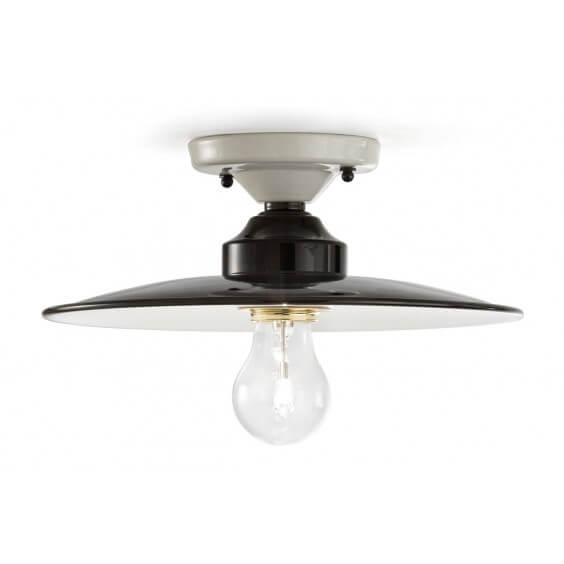 Ferroluce B&W C1613 wall ceiling lamp - Agof Store