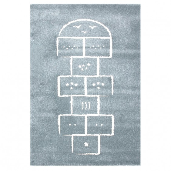 AFK Living Hopscotch Blue children rug - Agof Store