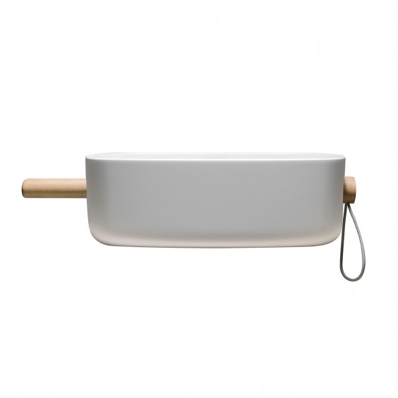 Ever Life Design Bounce polyurethane washbasin with rope towel holder and objects hanger - Agof Store