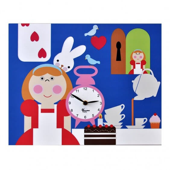 Pirondini Alice nel paese delle meraviglie Wall Clock - Agof Store