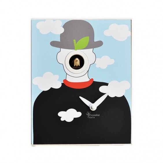 Pirondini D'Apres Magritte Cuckoo Clock - Agof Store